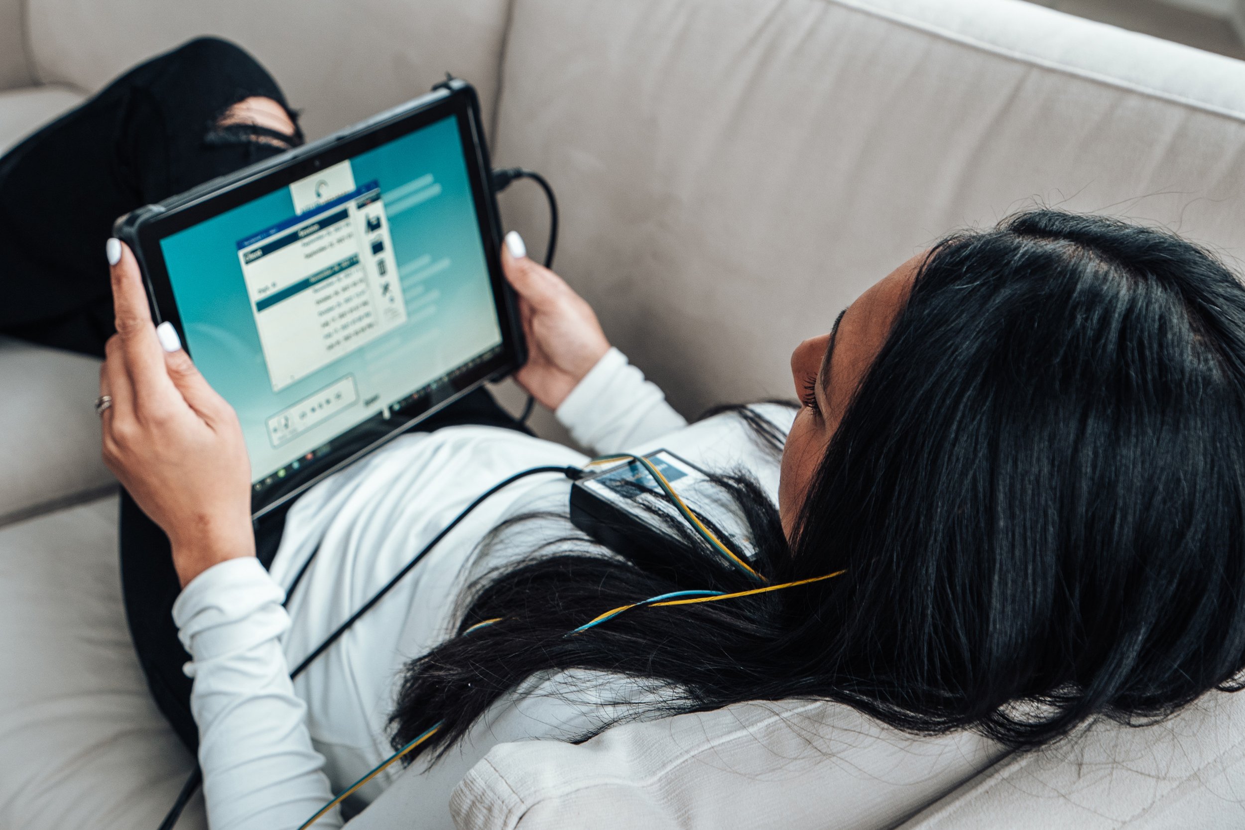 Client at ease during NeuroStability Training